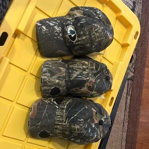 3 Mossy Oak Camo Hats